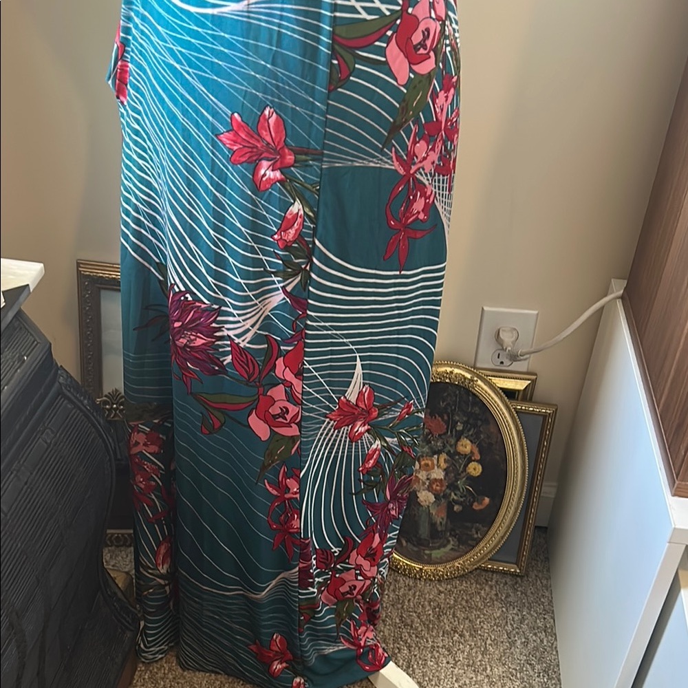 24seven Comfort Apparel Floral Dress View 5